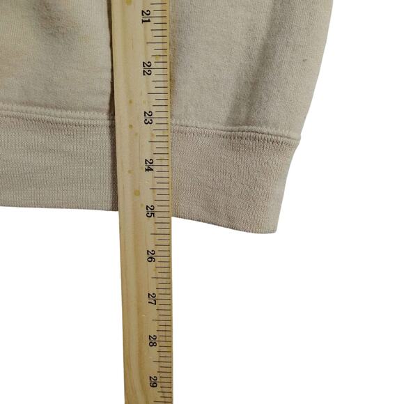 Bowery Supply Co Amour Hoodie Mens Medium Beige Graphic Rose Pullover Sweatshirt - Picture 8 of 8